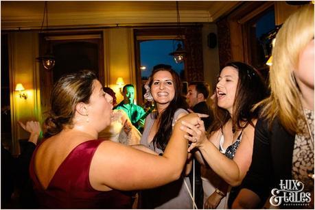 Funny girls at wedding party