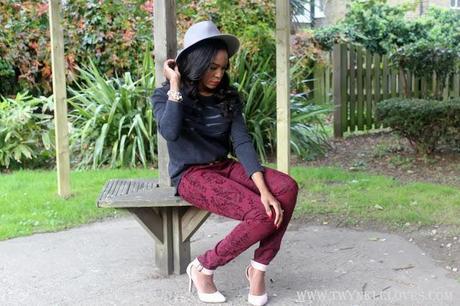 Today I'm Wearing: Burgundy Baroque