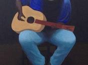 Painting Acoustic Blues Guitarist Orleans