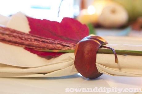 chestnut napkin ring