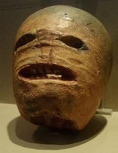 An ancient turnip lantern found in Ireland