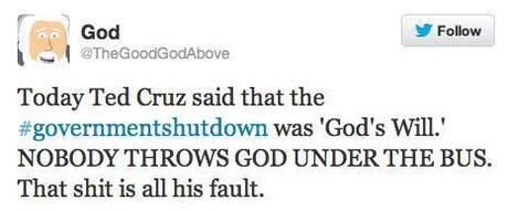 Confusing himself with God - Ted Cruz