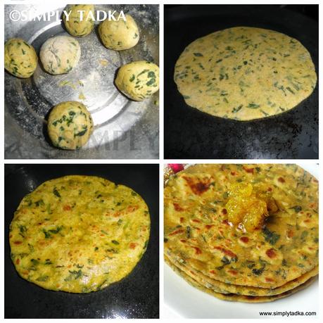 Methi Thepla with Mango Chhunda