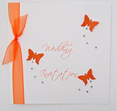 butterfly wedding invitation