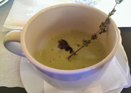 Organic Green Soup with Escargots