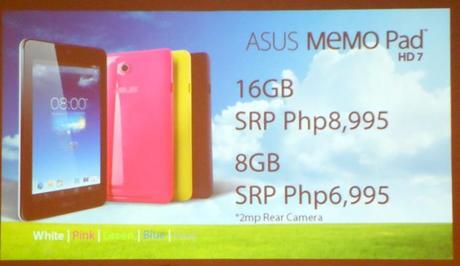 ASUS Memo Pad HD7 Launch at Stacy's