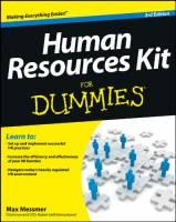 Human Resources Kit For Dummies