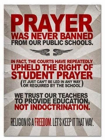 Prayer Was Never Banned In Schools