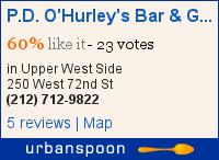 P.D. O'Hurley's Bar & Grill on Urbanspoon