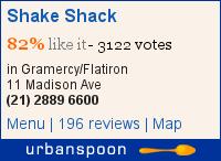 Shake Shack on Urbanspoon