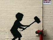 Banksy “Hammer Boy” Upper West Side