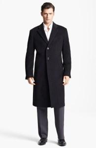 Armani Collezioni 'Executive' Wool Top Coat