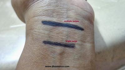 Maybelline Unstoppable Eye Liner: Onyx: Review/Swatch/EOTD