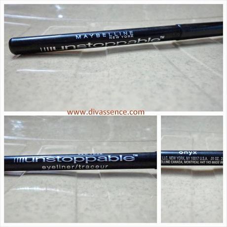 Maybelline Unstoppable Eye Liner: Onyx: Review/Swatch/EOTD