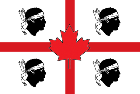 Canada and Sardinia Flag by Jennifer Avventura My Sardinian Life