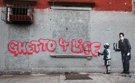 SIZED.Mon 21 WIDE private Banksy Ghetto 4 Life in South Bronx
