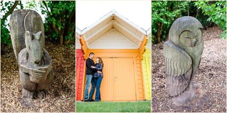 Scarborough north bay beach engagement photography