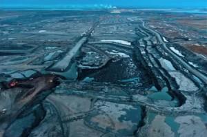 A tar sand mine in northern so called Alberta