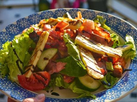 Bacon, Halloumi and Sweet Potato Salad