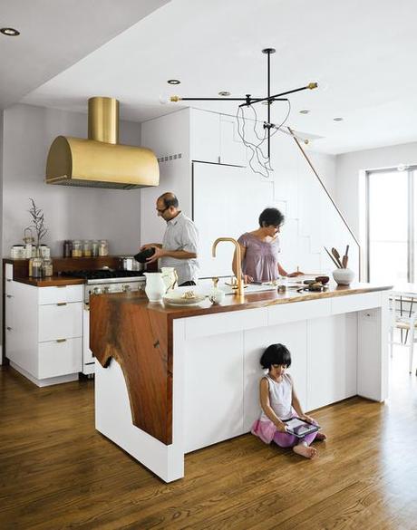 prospect heights residence kitchen family portrait 