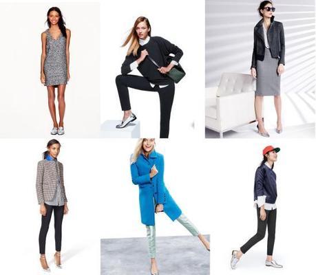 tuesday shoesday j crew autumn winter 2013 look book silver shoes