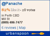 @Panache on Urbanspoon