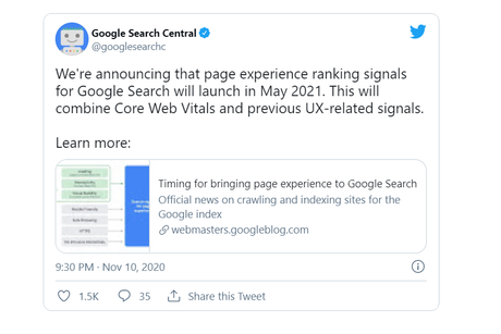 Google Core Web Vitals