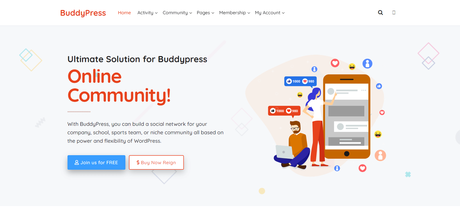 Reign BuddyPress Theme