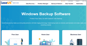 EaseUS backup software 2021