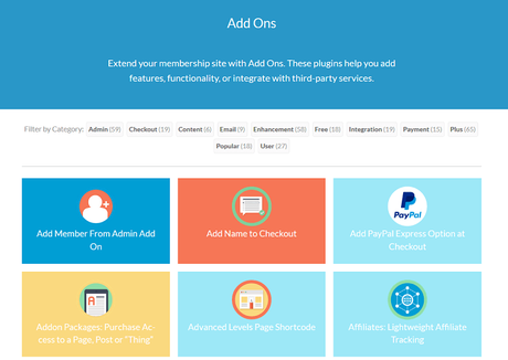 Membership Tons of Addons