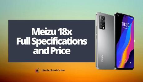 Meizu 18x Full Specifications and Price