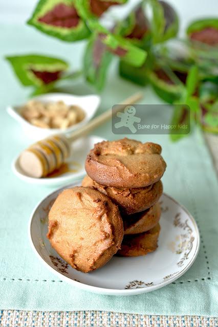 2 two ingredient peanut butter honey cookies fast quick easy healthy no sugar no butter less sugar