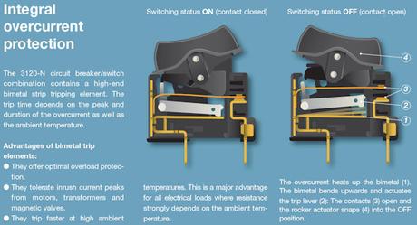 E-T-A 3120-N  (New Generation)  Circuit Breaker / Switch Combination