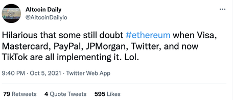 Ethereum will succeed, for sure! Ethereum will succeed, for sure!