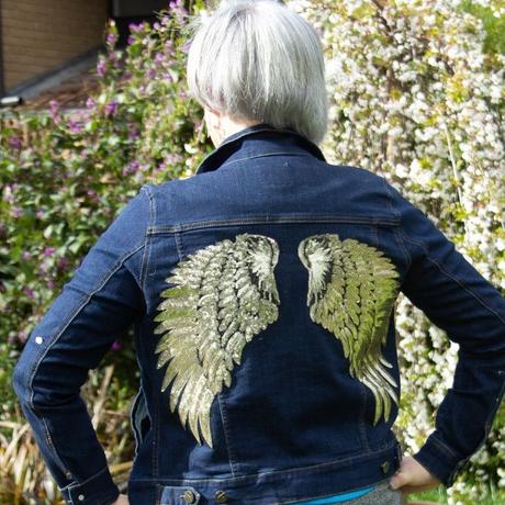 what do you love about your favourite clothes?  I love this angel wing denim jacket