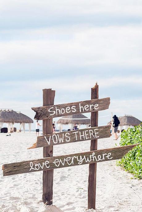 popular wedding signs romantic for a calebrtion on the beach katie bowman via instagram