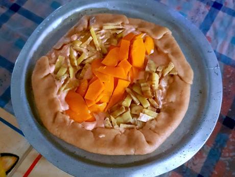 Pumpkin Sweet Potato Galette Recipe @ treatntrick