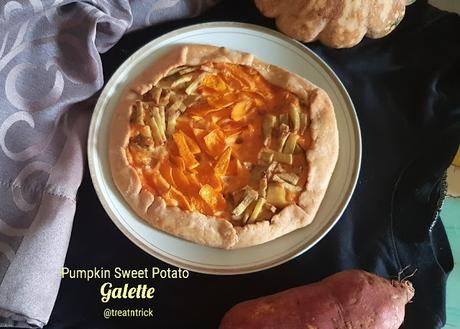 Pumpkin Sweet Potato Galette Recipe @ treatntrick