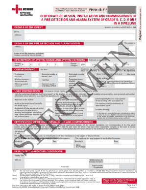 To create withholding tax groups: Fire Alarm Commissioning Certificates - Fill Online