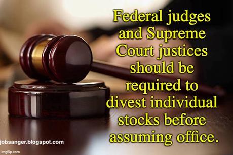 Judges Are Making Decisions Affecting Stocks They Own
