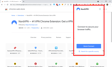 nord vpn google chrome