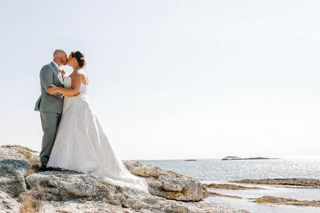 wedding portraits on maine coast