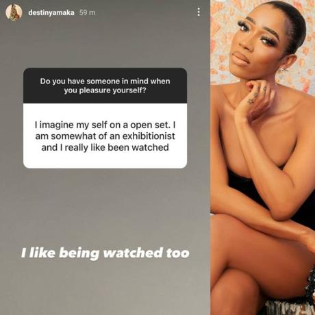 Nigerian OAP Reveals She Likes Being Watched When She Pleasures Herself