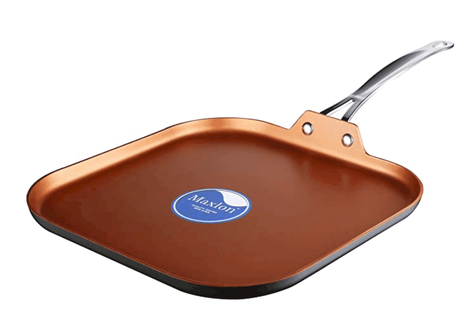 COOKSMARK 11-Inch Copper Griddle Pan