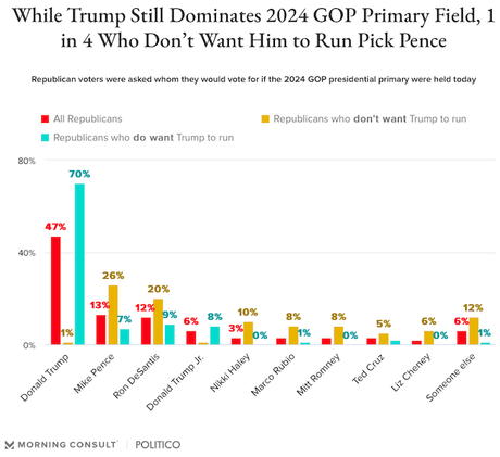 Most Republicans Want Trump In 2024 - Most Others Don't