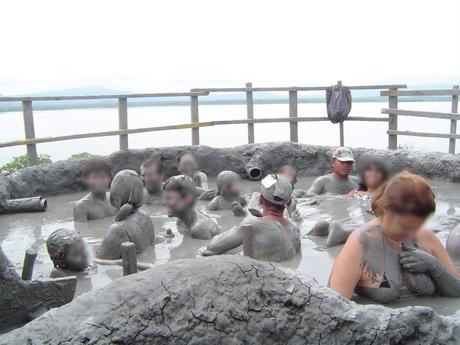 BATHING IN A MUD VOLCANO IN COLOMBIA