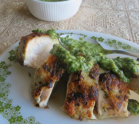 Grilled Chicken Breasts with Chimichurri Sauce