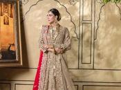 Fawn Front Open Pishwas Lehenga Dupatta