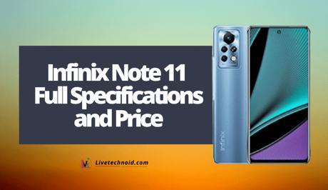 Infinix Note 11 Full Specifications and Price