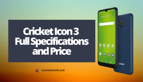 Cricket Icon 3 Full Specifications and Price